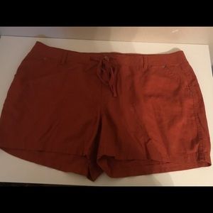Burnt orange shorts